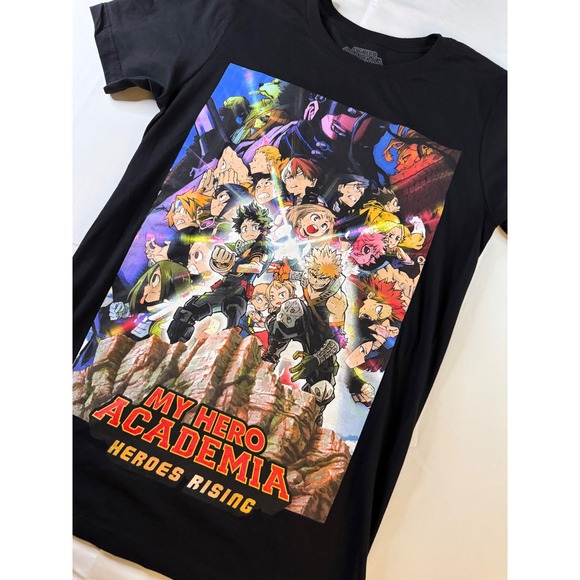 Funimation Other - My Hero Academia Heroes Rising Movie Graphic Tee Black Small Funimation Anime
